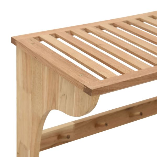 vidaXL Κρεμάστρα για Πετσέτες 60x30x35 εκ. από Μασίφ Ξύλο Καρυδιάς