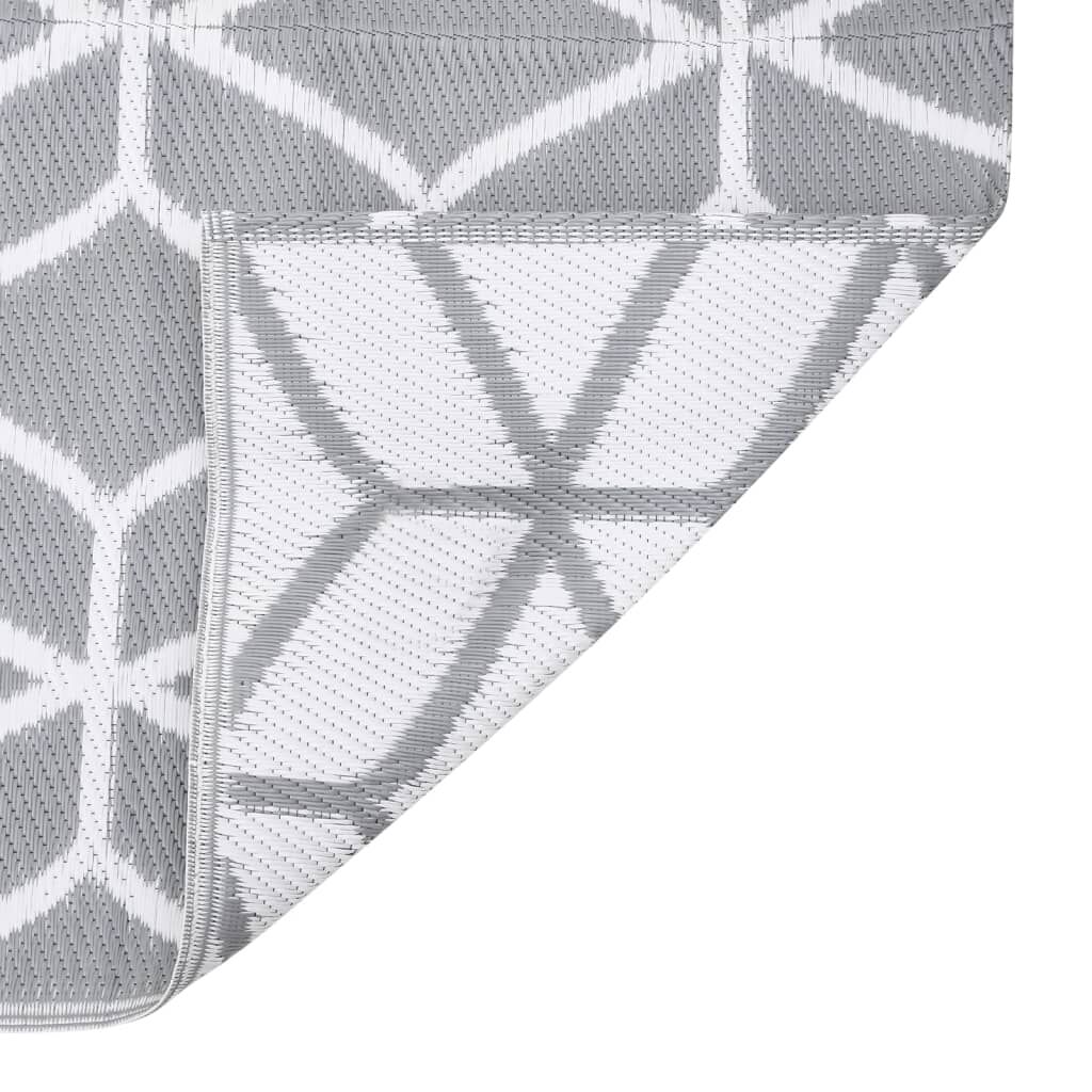 vidaXL Χαλί εξωτερικού χώρου ARAKIL Γκρι 80x250 cm PP