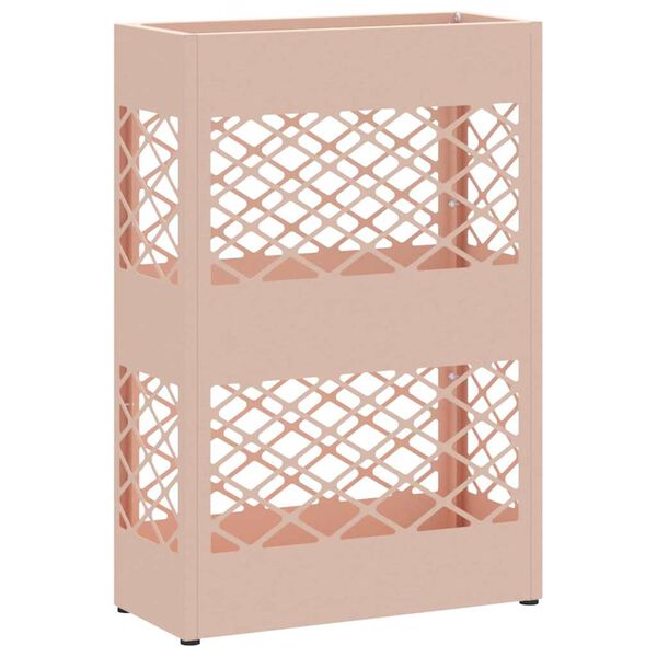 vidaXL Σχέδιο & βάση αποθήκευσης Ροζ 28 x 12 x 41 εκ Ατσάλι