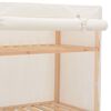 vidaXL Ντουλάπα Λευκή 79 x 40 x 170 εκ. Υφασμάτινη