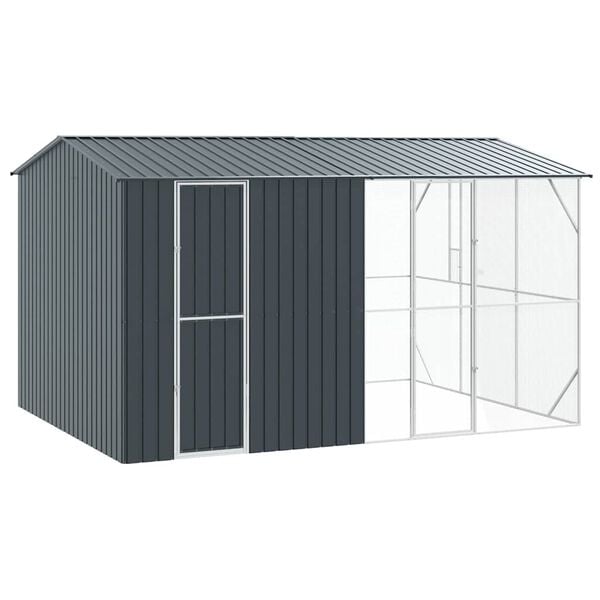 vidaXL Κλουβί Πουλιών Ανθρακί 430 x 310 x 247 εκ Γαλβανισμένος χάλυβας