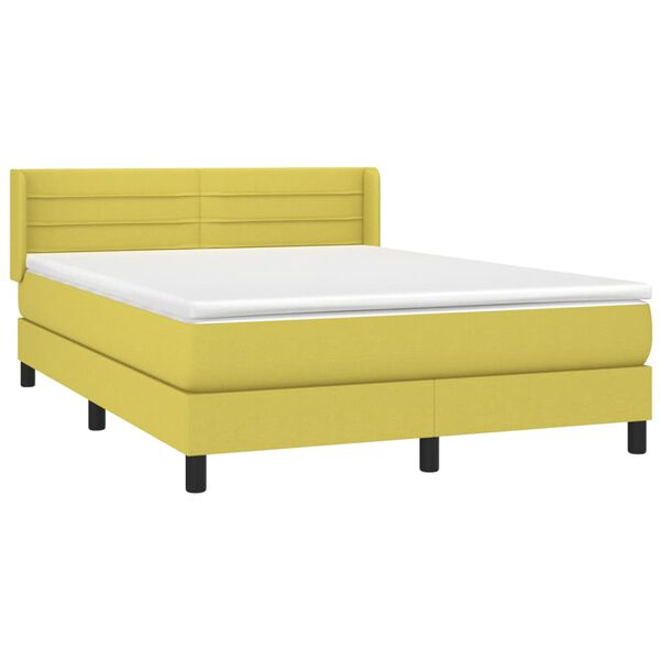 vidaXL &Kappa;&rho;&epsilon;&beta;ά&tau;&iota; Boxspring &mu;&epsilon; &Sigma;&tau;&rho;ώ&mu;&alpha; &Pi;&rho;ά&sigma;&iota;&nu;&omicron; 140x200 &epsilon;&kappa;.&Upsilon;&phi;&alpha;&sigma;&mu;ά&tau;&iota;&nu;&omicron;