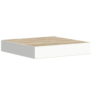 vidaXL Ράφι Τοίχου Δρυς και Άσπρο 23 x 23,5 x 3,8 εκ. από MDF