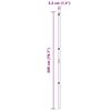 vidaXL Στύλος Περιφράξεων Άλλο 26 pcs Γκρι 3,2 x 3,2 x 200 εκ Ατσάλι