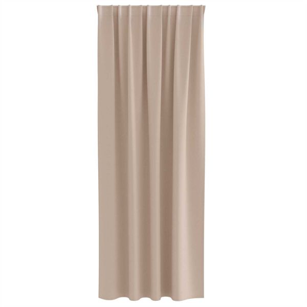 vidaXL Κουρτίνες με κουρτίνες 2 pcs Taupe 225 x 140 εκ. Πολυεστέρας