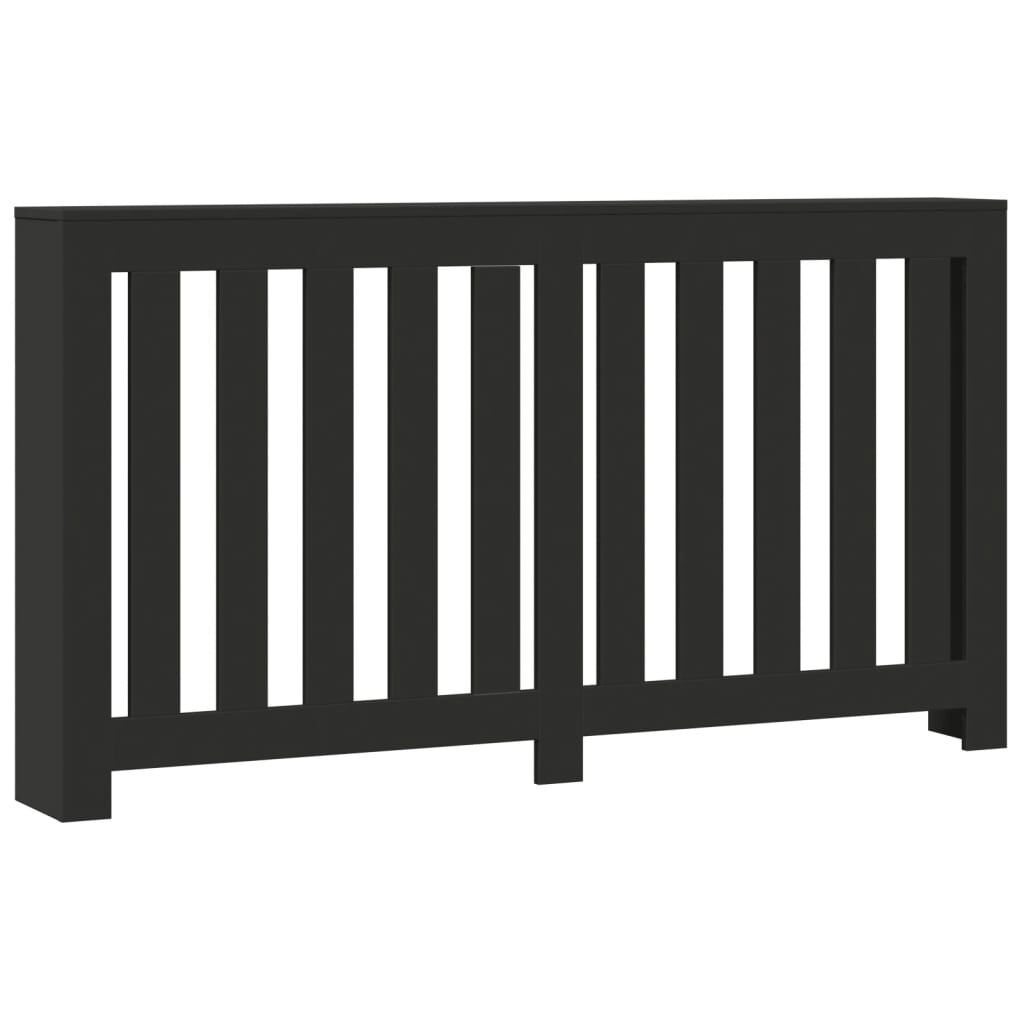 vidaXL Κάλυμμα Καλοριφέρ Μαύρο 149x20x82 εκ. από Επεξεργασμένο Ξύλο