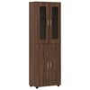 vidaXL Highboard FLORIN 60 x 35 x 182 &epsilon;&kappa;. &Kappa;&alpha;&phi;έ &delta;&rho;&upsilon;&sigmaf; &Epsilon;&pi;&epsilon;&xi;&epsilon;&rho;&gamma;&alpha;&sigma;&mu;έ&nu;&omicron; &Xi;ύ&lambda;&omicron;