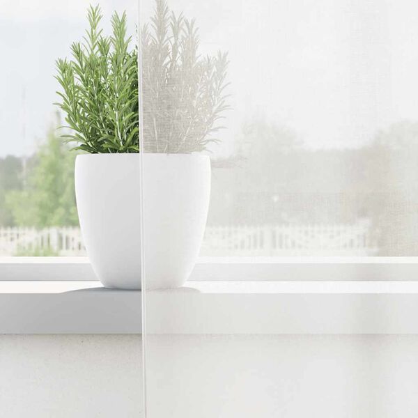 vidaXL Κουρτίνες Voile με βρόχους 2 τεμάχια Λευκό 140x175 cm