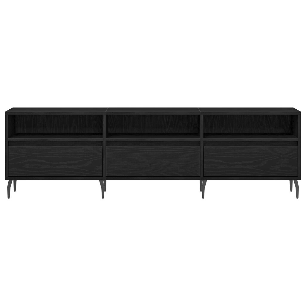 vidaXL Ντουλάπα τηλεόρασης Μαύρο Δρυς 150x30x44,5 εκ. Επεξεργασμένο ξύλο