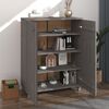vidaXL Παπουτσοθήκη HAMAR Αν. Γκρι 85x40x108 εκ. Μασίφ Ξύλο Πεύκου