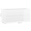 vidaXL Ντουλάπι Νιπτήρα Γυαλιστερό Λευκό 100x38,5x45εκ. από Επεξ. Ξύλο
