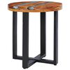 vidaXL Τραπεζάκι Σαλονιού 40x45 εκ. από Μασίφ Ξύλο Teak / Συνθ. Ρητίνη