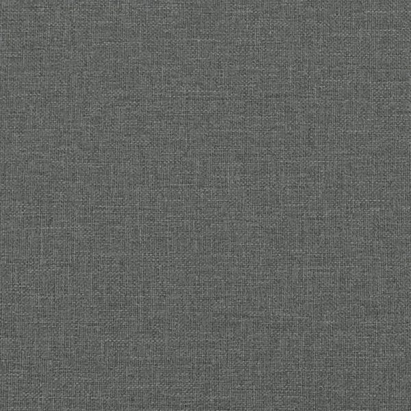 vidaXL Κρεβάτι Boxspring με Στρώμα Σκούρο Γκρι 120x200 εκ. Υφασμάτινο