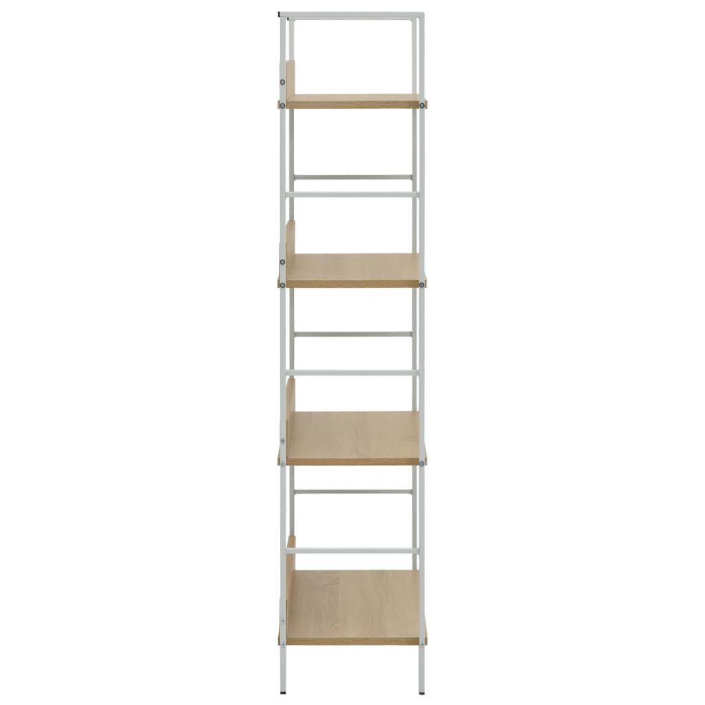 vidaXL Ραφιέρα 4 Επιπέδων Δρυς 60x27,6x124,5 εκ. Επεξεργασμένο Ξύλο