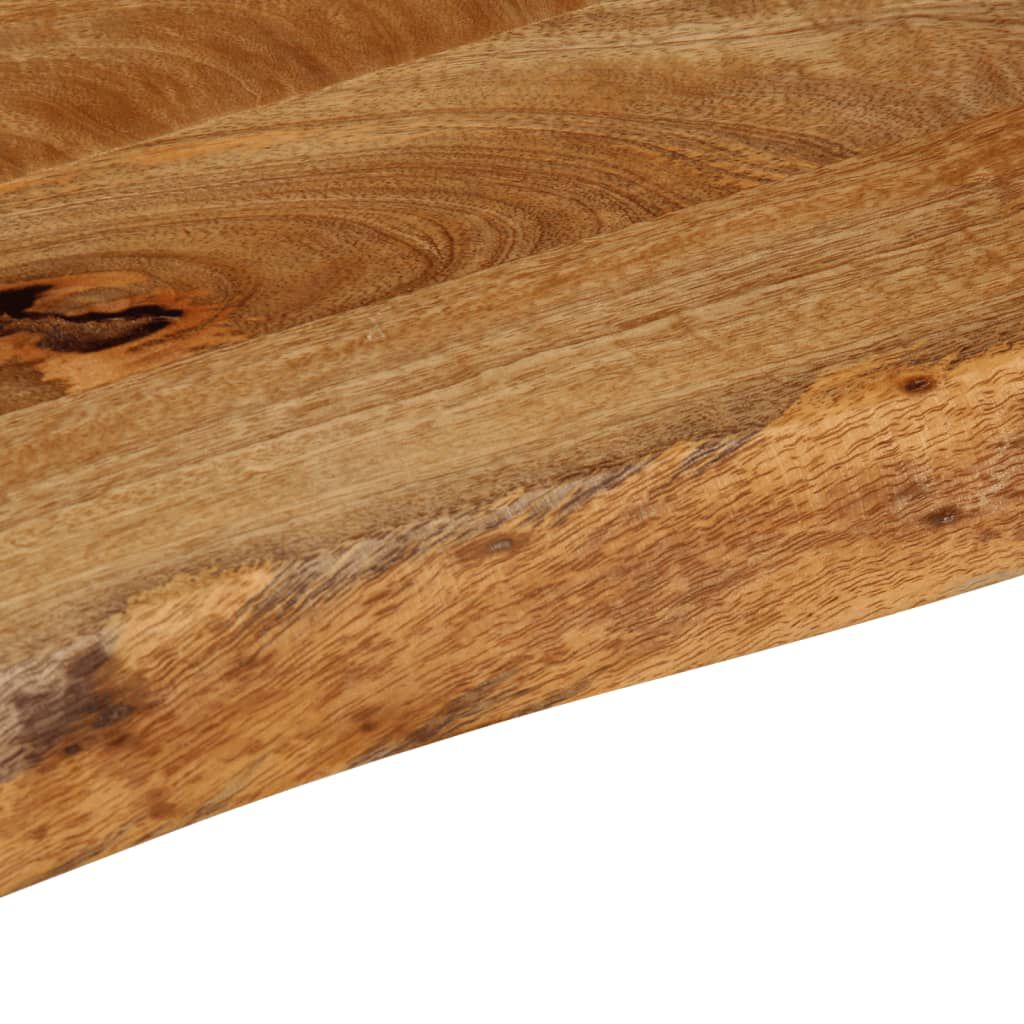 vidaXL Επιφάνεια Τραπεζιού 100x40x3,8 εκ. Live Edge Μασίφ Ξύλο Μάνγκο