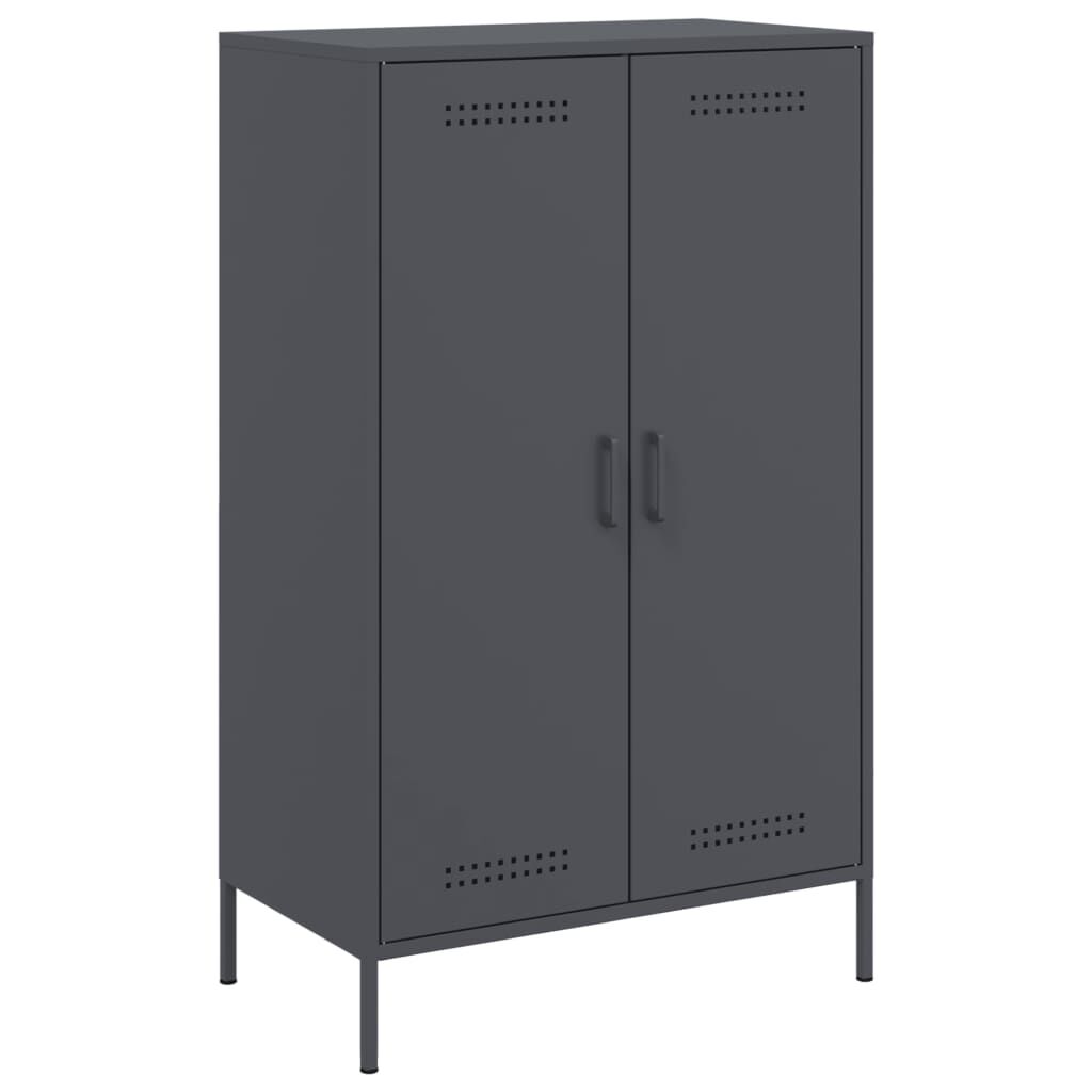 vidaXL Ντουλάπι Ανθρακί 68x39x113 εκ. από Ατσάλι