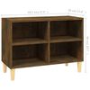vidaXL Έπιπλο Τηλεόρασης Καπνιστή Δρυς 69,5x30x50εκ. Μασίφ Ξύλ. Πόδια