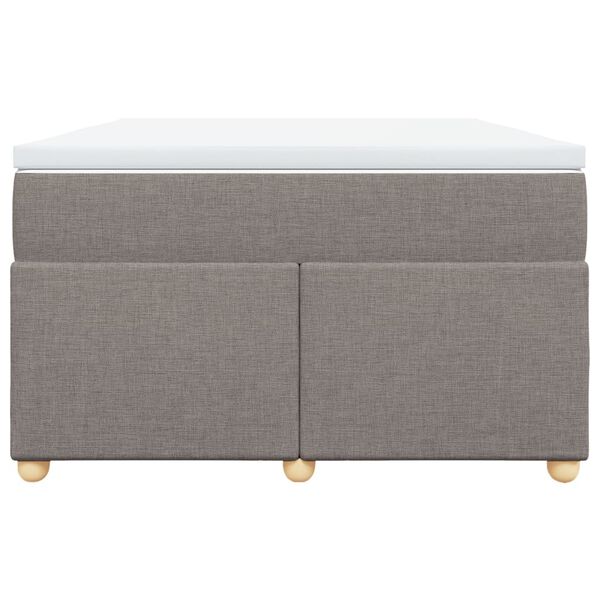 vidaXL &Kappa;&rho;&epsilon;&beta;ά&tau;&iota; Boxspring &mu;&epsilon; &Sigma;&tau;&rho;ώ&mu;&alpha; Taupe 120x190 &epsilon;&kappa;. &Upsilon;&phi;&alpha;&sigma;&mu;ά&tau;&iota;&nu;&omicron;