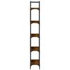 vidaXL Βιβλιοθήκη 5 Επιπέδων Καπν. Δρυς 60,5x24x166,5εκ. Επεξεργ. Ξύλο