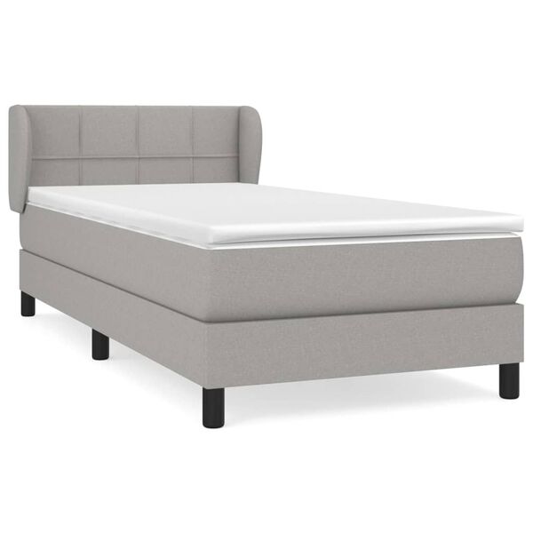 vidaXL &Kappa;&rho;&epsilon;&beta;ά&tau;&iota; Boxspring &mu;&epsilon; &Sigma;&tau;&rho;ώ&mu;&alpha; &Alpha;&nu;&omicron;&iota;&chi;&tau;ό &Gamma;&kappa;&rho;&iota; 90x190 &epsilon;&kappa;. &Upsilon;&phi;&alpha;&sigma;&mu;ά&tau;&iota;&nu;&omicron;