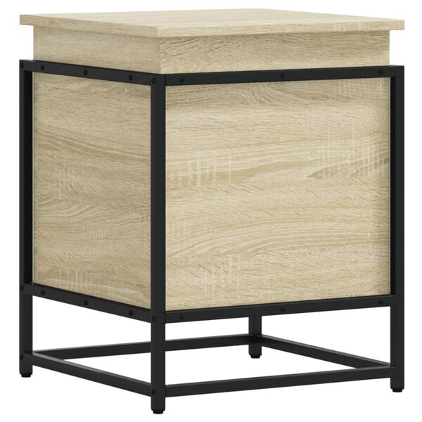 vidaXL Κουτί Αποθήκευσης με Sonoma Δρυς 40x40x51,5 εκ. Επεξ. Ξύλο