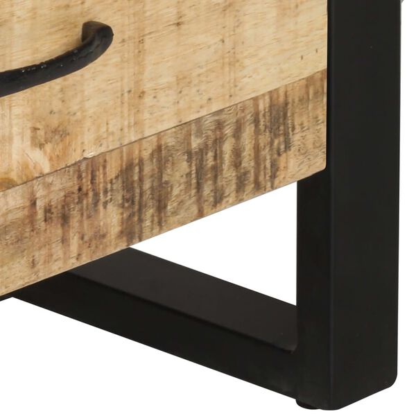 vidaXL Ραφιέρα 118 x 30 x 200 εκ. από Μασίφ Ακατέργαστο Ξύλο Μάνγκο