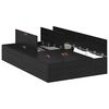 vidaXL Κρεβάτι με αποθηκευτικό χώρο Μαύρη Οξυά 120 x 190 cm