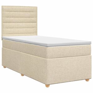 vidaXL &Kappa;&rho;&epsilon;&beta;ά&tau;&iota; box spring &mu;&epsilon; &sigma;&tau;&rho;ώ&mu;&alpha; &Kappa;&rho;&epsilon;&mu; 80 x 200 cm Ύ&phi;&alpha;&sigma;&mu;&alpha;