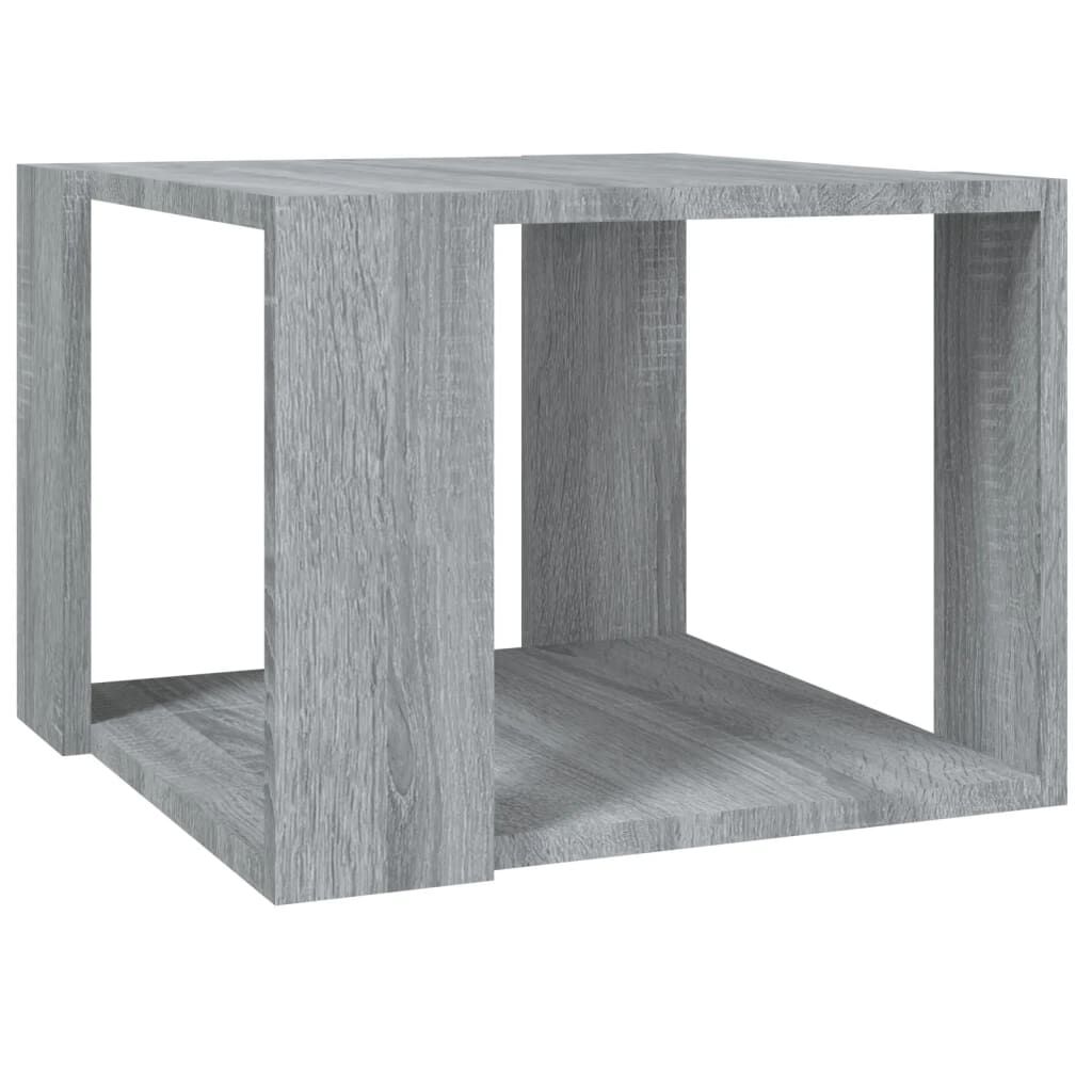 vidaXL Τραπεζάκι Σαλονιού Γκρι Sonoma 40x40x30 εκ. Επεξεργασμένο Ξύλο