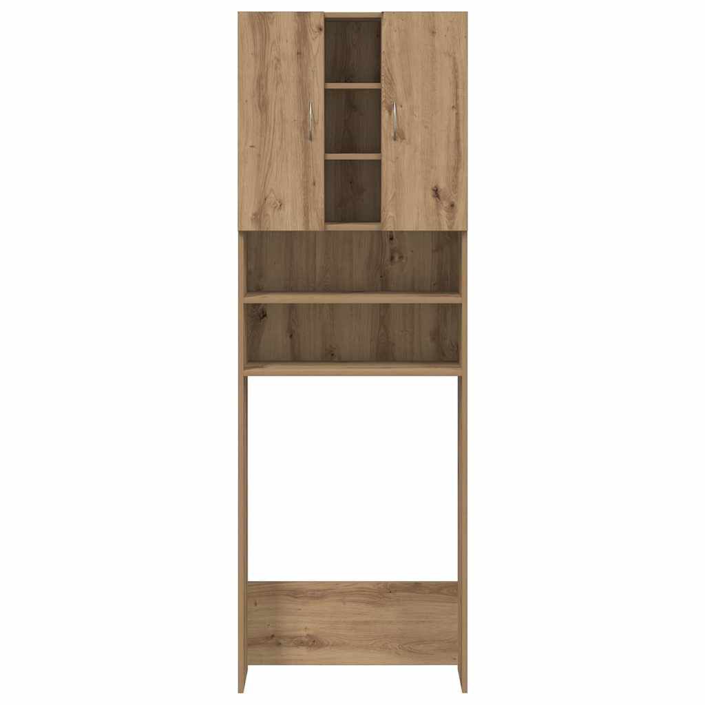 vidaXL Ντουλάπι Πλυντηρίου τεχνίτης Δρυς 64 x 25,5 x 190 εκ.