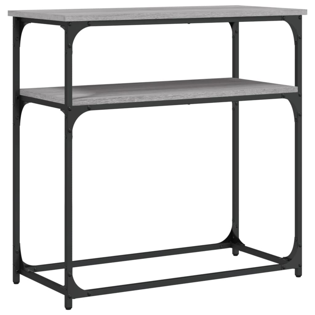 vidaXL Τραπέζι Κονσόλα Γκρι Sonoma 75x35,5x75 εκ. Επεξεργασμένο Ξύλο