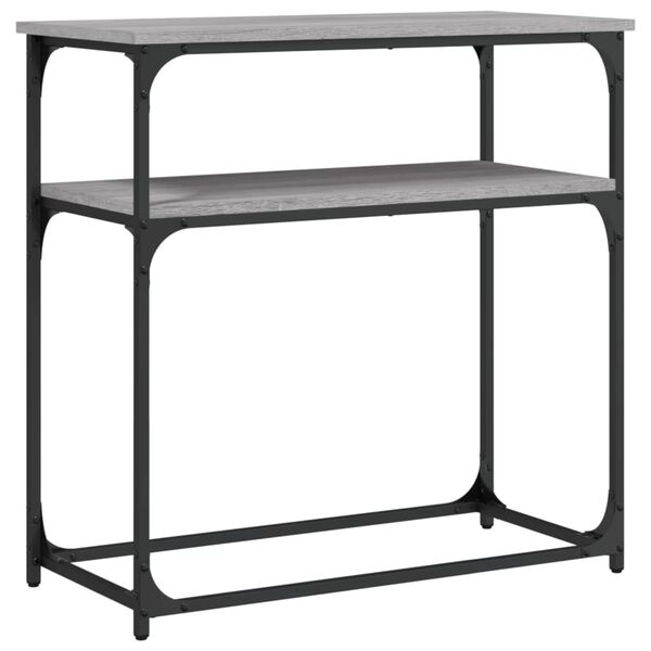 vidaXL Τραπέζι Κονσόλα Γκρι Sonoma 75x35,5x75 εκ. Επεξεργασμένο Ξύλο