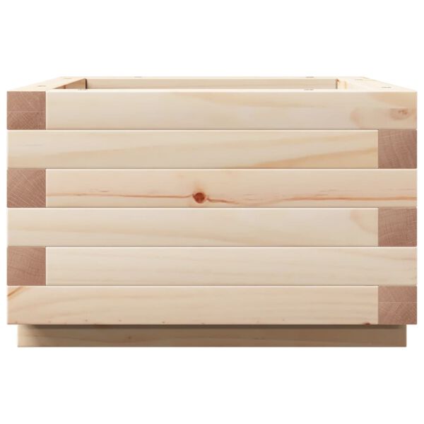vidaXL Ζαρντινιέρα Κήπου 40x40x26,5 εκ από Μασίφ Ξύλο Πεύκου