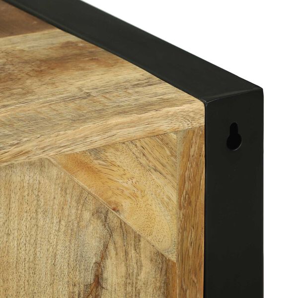 vidaXL Ντουλάπι Τοίχου Μπάνιου 40x30x60 εκ Μασίφ Ξύλο Τραχύ Μάνγκο