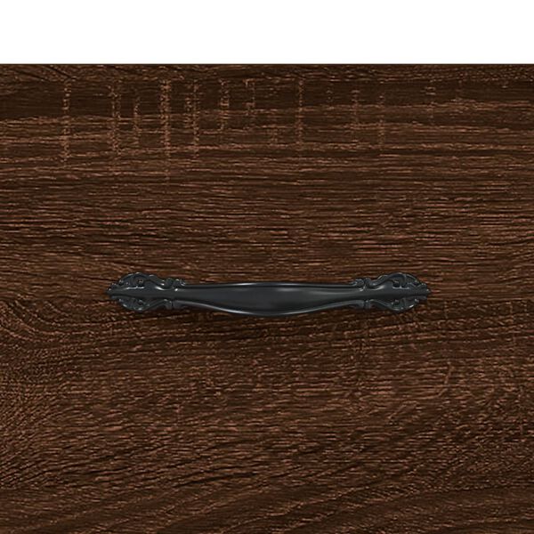vidaXL Κομοδίνο Καφέ Δρυς 40 x 35 x 47,5 εκ. από Επεξεργ. Ξύλο