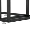 vidaXL Τραπέζι Υπολογιστή Βοηθητικό Μαύρο 50x35x65 εκ. Ψημένο Γυαλί