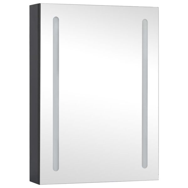 vidaXL Καθρέφτης Μπάνιου με Ντουλάπι & LED 50 x 13 x 70 εκ.