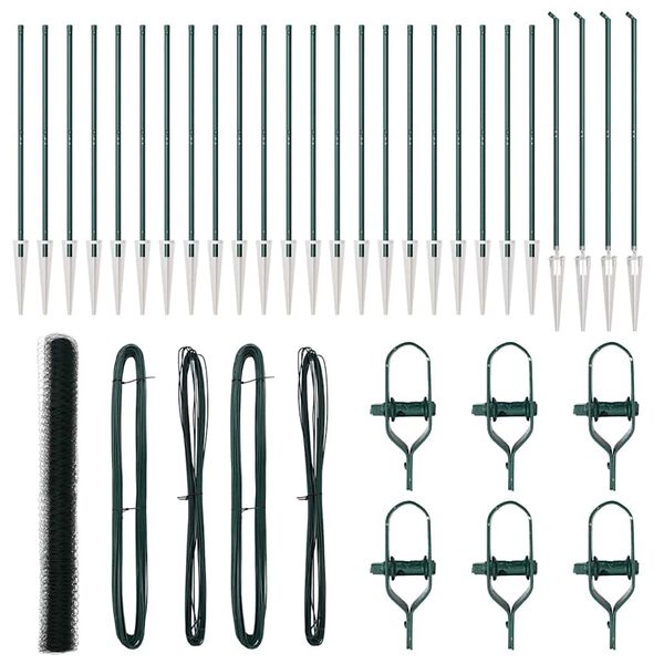 vidaXL Στύλος Περιφράξεων Πράσινο 50 x 1,6 μ (50 mm πλέγμα)