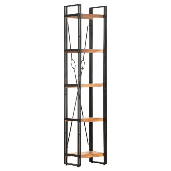 vidaXL Βιβλιοθήκη με 5 Επίπεδα 40 x 30 x 180 εκ. Μασίφ Ξύλο Ακακίας