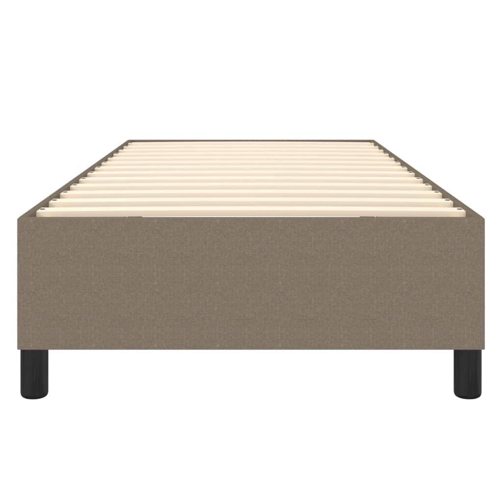vidaXL Σκελετός Κρεβατιού Χωρίς Στρώμα Taupe 90x190 εκ. Υφασμάτινο