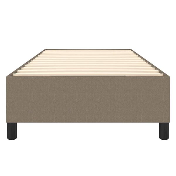 vidaXL Σκελετός Κρεβατιού Χωρίς Στρώμα Taupe 90x190 εκ. Υφασμάτινο