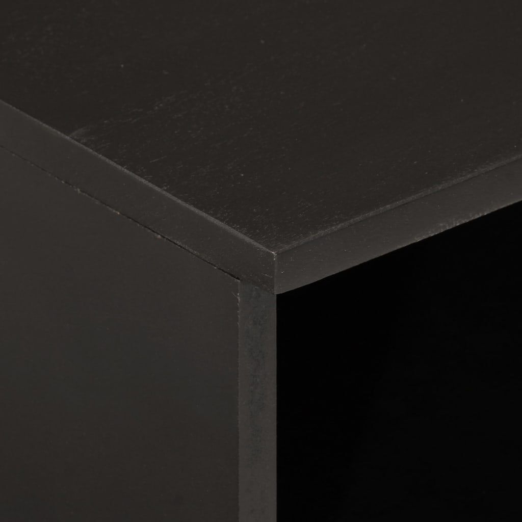 vidaXL Κομοδίνο Μαύρο 40 x 33 x 46 εκ. από Μασίφ Ξύλο Μάνγκο