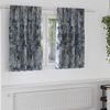 vidaXL Κουρτίνα με κουρτίνες 2 pcs Ασημί γκρι 140 x 140 cm Βελούδο