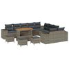 vidaXL &Sigma;&epsilon;&tau; &Kappa;&alpha;&nu;&alpha;&pi;έ &Kappa;ή&pi;&omicron;&upsilon; &mu;&epsilon; &mu;&alpha;&xi;&iota;&lambda;ά&rho;&iota; 14 pcs &Gamma;&kappa;&rho;&iota; &sigma;&upsilon;&nu;&theta;&epsilon;&tau;&iota;&kappa;ό &rho;&alpha;&tau;ά&nu;