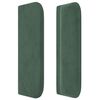 vidaXL Κρεβάτι Boxspring με Στρώμα Σκούρο Πράσινο 140x200εκ. Βελούδινο