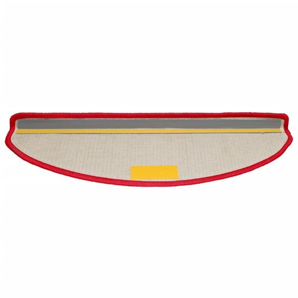vidaXL Πατάκια Σκάλας 10 τεμ. Κόκκινα 65 x 21 x 4 εκ.