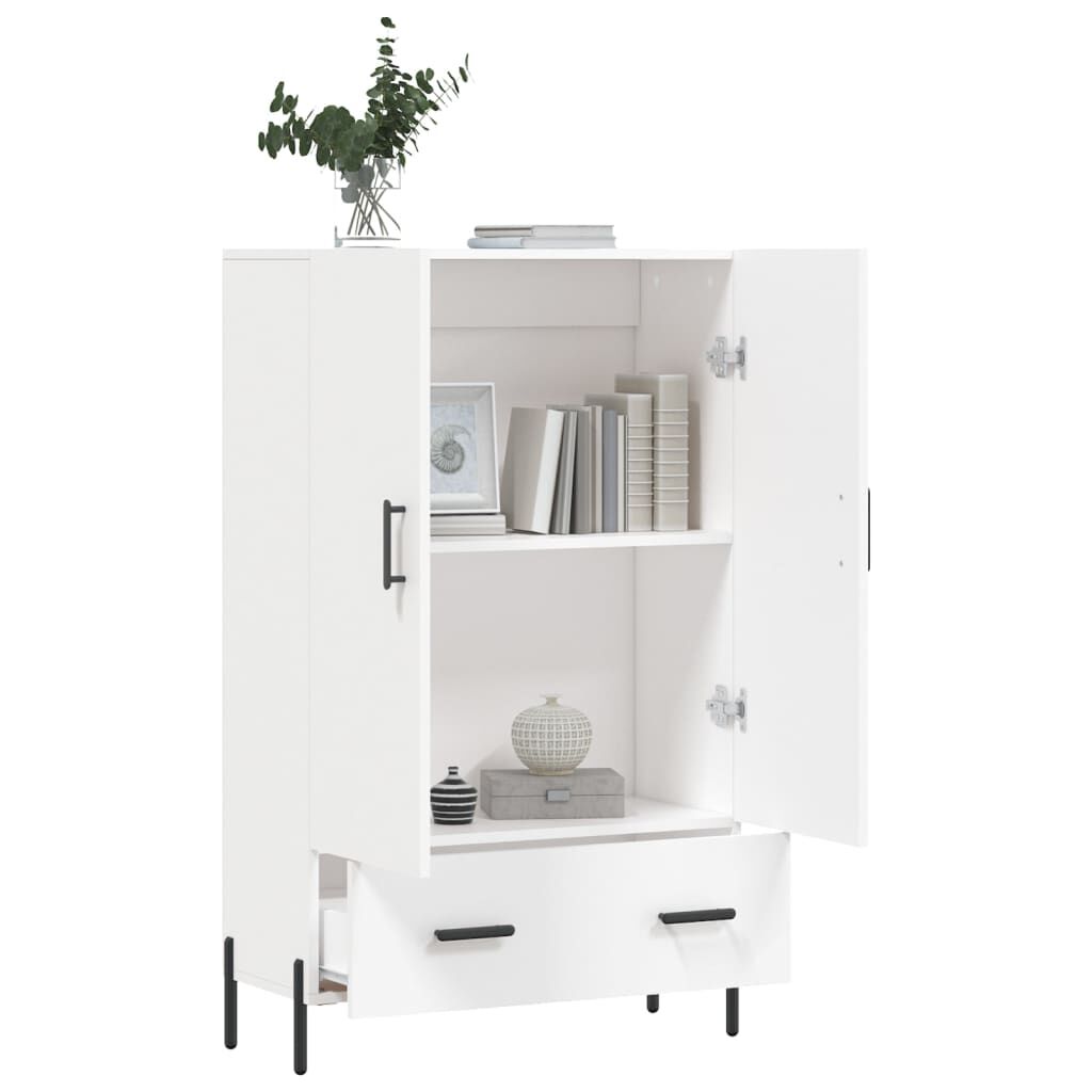 vidaXL Ντουλάπα Λευκή 69,5 x 31 x 115 εκ. από Επεξεργασμένο Ξύλο