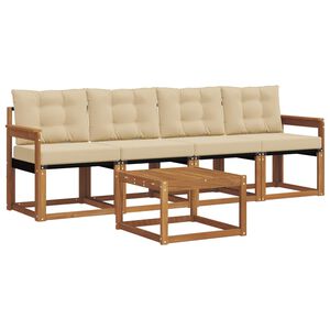 vidaXL &Sigma;&epsilon;&iota;&rho;ά &Kappa;&alpha;&nu;&alpha;&pi;έ &Epsilon;&xi;&omega;&tau;&epsilon;&rho;&iota;&kappa;&omicron;ύ &mu;&epsilon; &mu;&alpha;&xi;&iota;&lambda;ά&rho;&iota; 5 pcs &Phi;&upsilon;&sigma;&iota;&kappa;ό &kappa;&alpha;&iota; &Mu;&pi;&epsilon;&zeta;