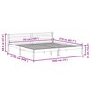 vidaXL Σκελετός Κρεβατιού με κεφαλάρι Καφέ 208.6 x 157.6 x 69.4 εκ.