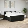 vidaXL &Kappa;&rho;&epsilon;&beta;ά&tau;&iota; Boxspring &mu;&epsilon; &Sigma;&tau;&rho;ώ&mu;&alpha; &Mu;&alpha;ύ&rho;&omicron; 200x200 &epsilon;&kappa;. &Upsilon;&phi;&alpha;&sigma;&mu;ά&tau;&iota;&nu;&omicron;